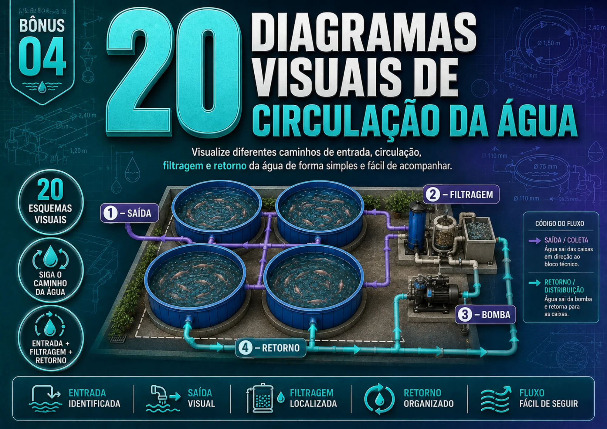 20 Diagramas Visuais de Circulação da Água